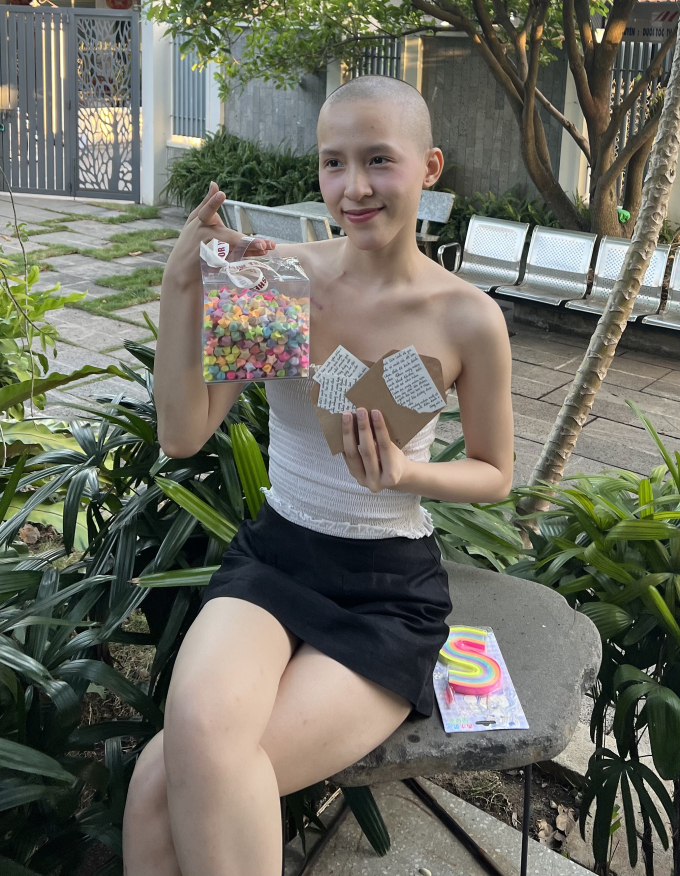 Gia Linh lạc quan trong thời gian hóa trị. Ảnh: Nhân vật cung cấp