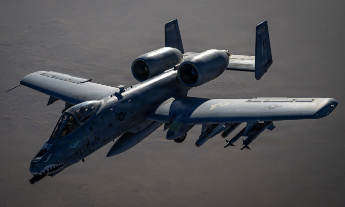 Cường kích A-10 tham gia không kích Iran ngày 9/3. Ảnh: USAF