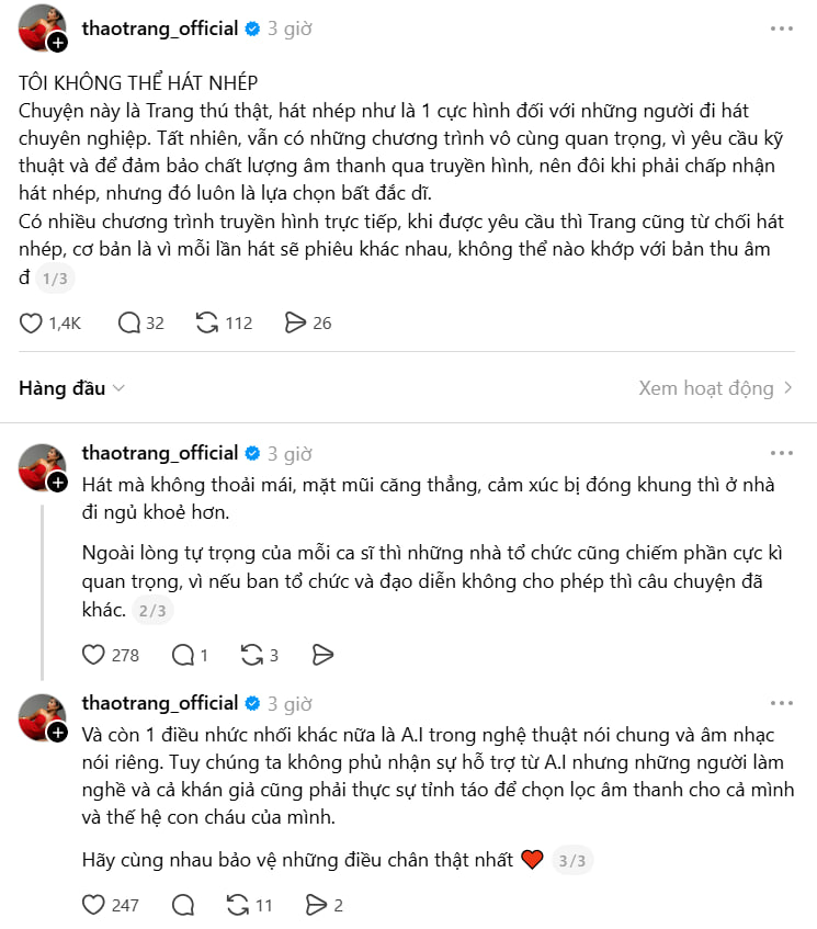 Nữ ca sĩ Việt thú nhận: Tôi không thể hát nhép- Ảnh 2.