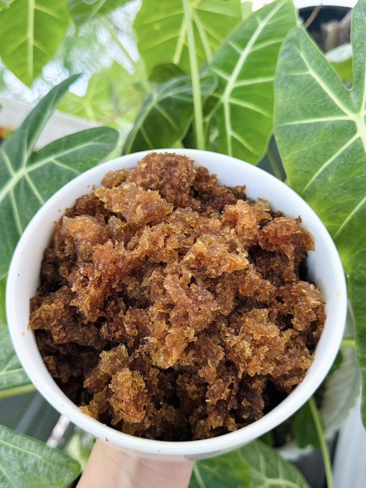 Ươi sau khi đã được lấy sạch vỏ và hạt. Sẽ đc 1 tô thịt ươi to như thế này