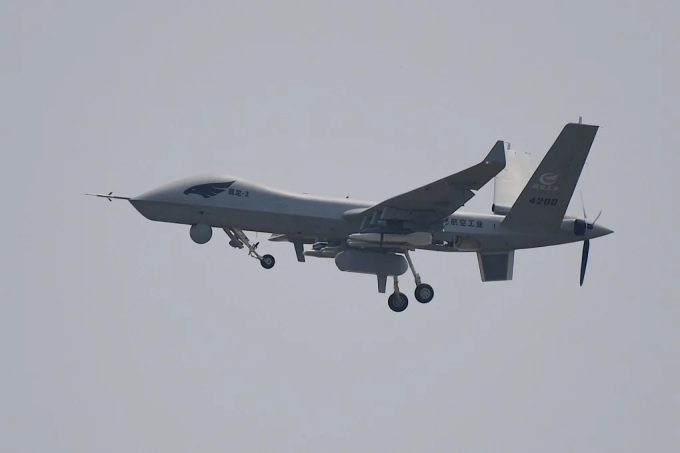 Thiết kế đầy đủ của UAV Wing Loong II do Trung Quốc sản xuất. Ảnh: Defence Security Asia
