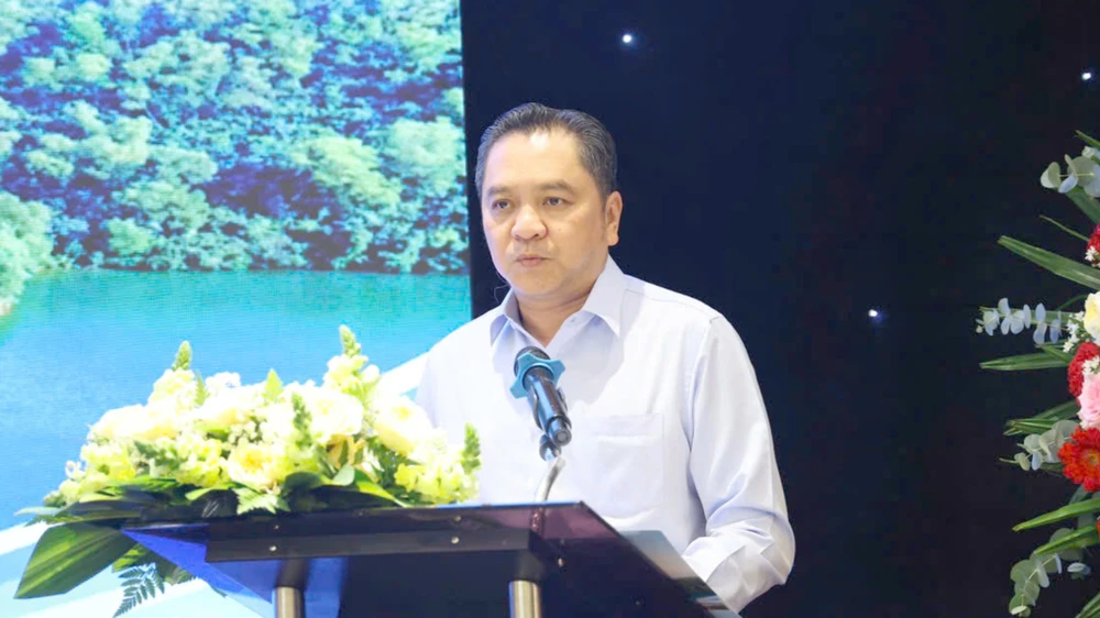 Ông Phạm Huy Bình- Giám đốc Sở Du lịch TP.HCM phát biểu tại hội nghị. TP HCM.jpg