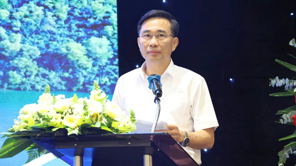 Ông Nguyễn Viết Trường- Giám đốc Sở VH-TT&DL tỉnh Hà Tĩnh phát biểu tại Hội nghị. Nguyen-Viet-Truong.jpg