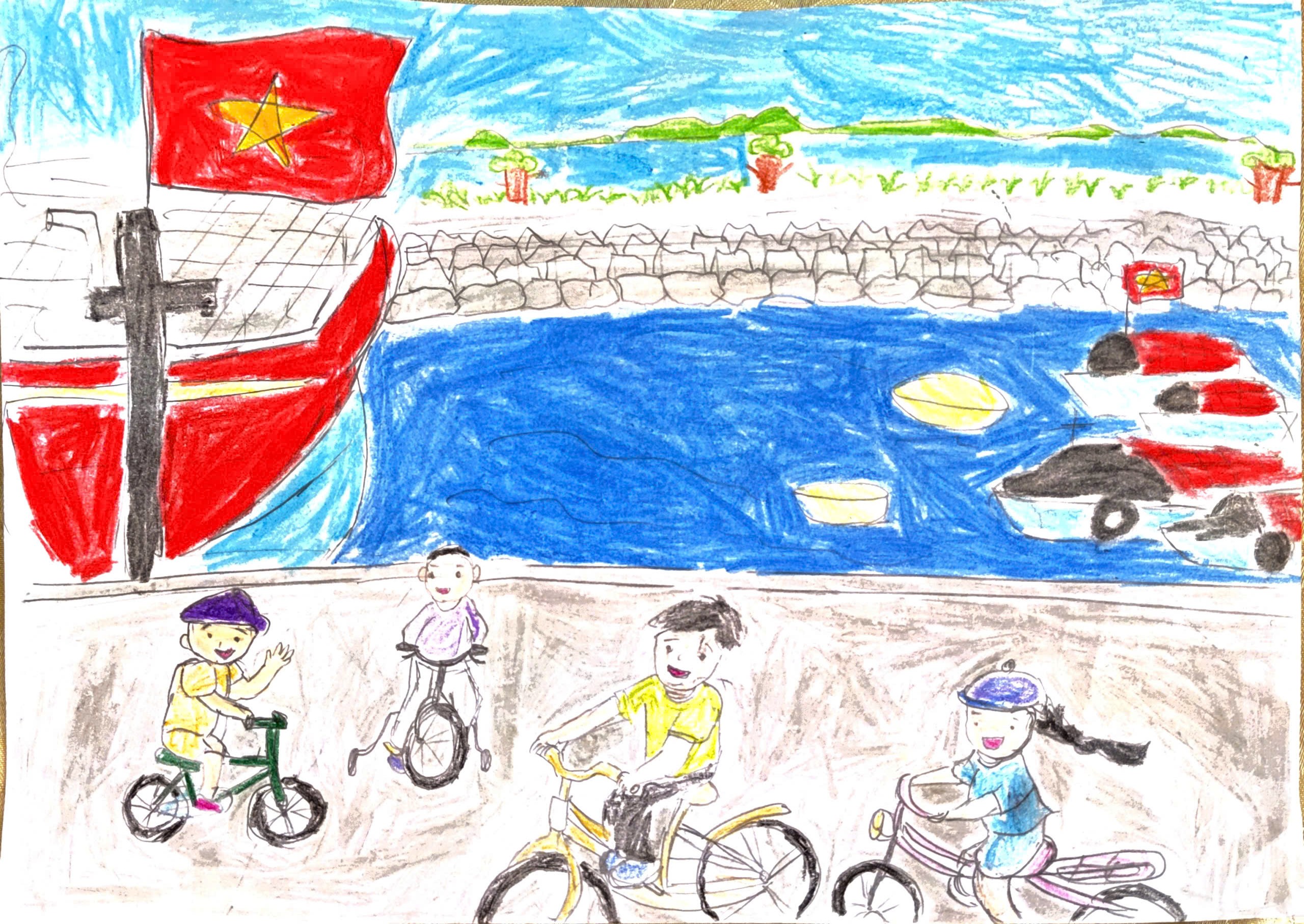 Gieo chữ ở Bạch Long Vĩ - Ảnh 3.