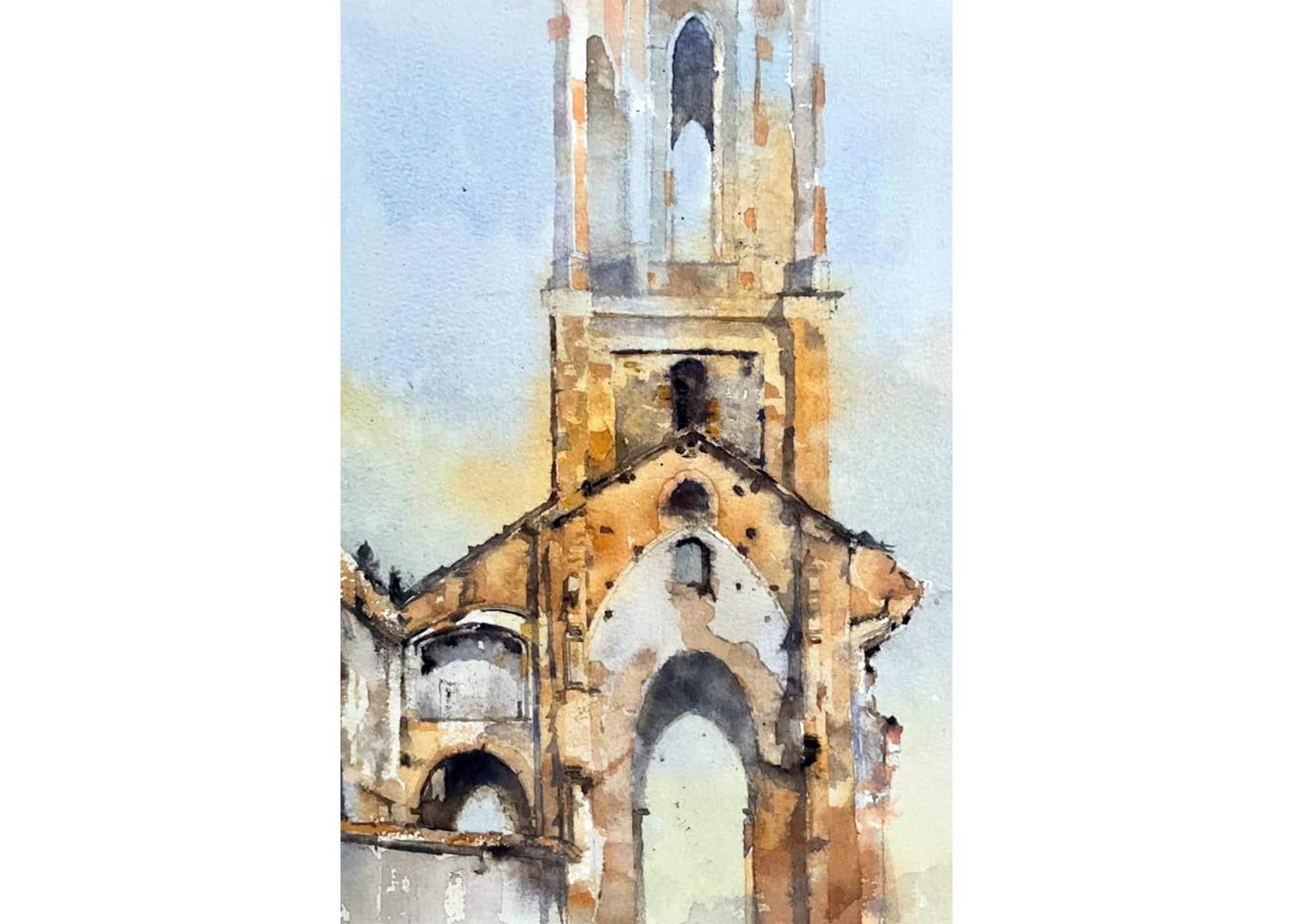 Phế tích nhà thờ trăm tuổi tại làng chài đã bị biển 'nuốt chửng'- Ảnh 2.