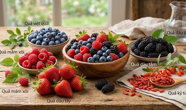 5 loại quả mọng tiêu biểu giúp làm đẹp da.