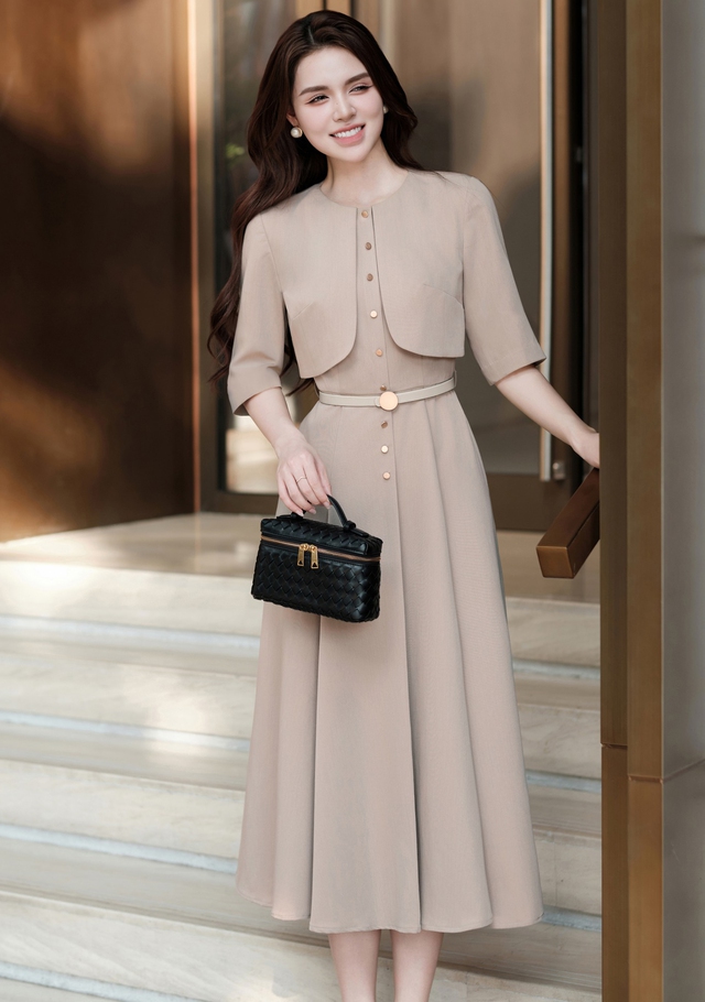 Váy chiết eo tôn đường cong mềm mại của phái đẹp- Ảnh 4.