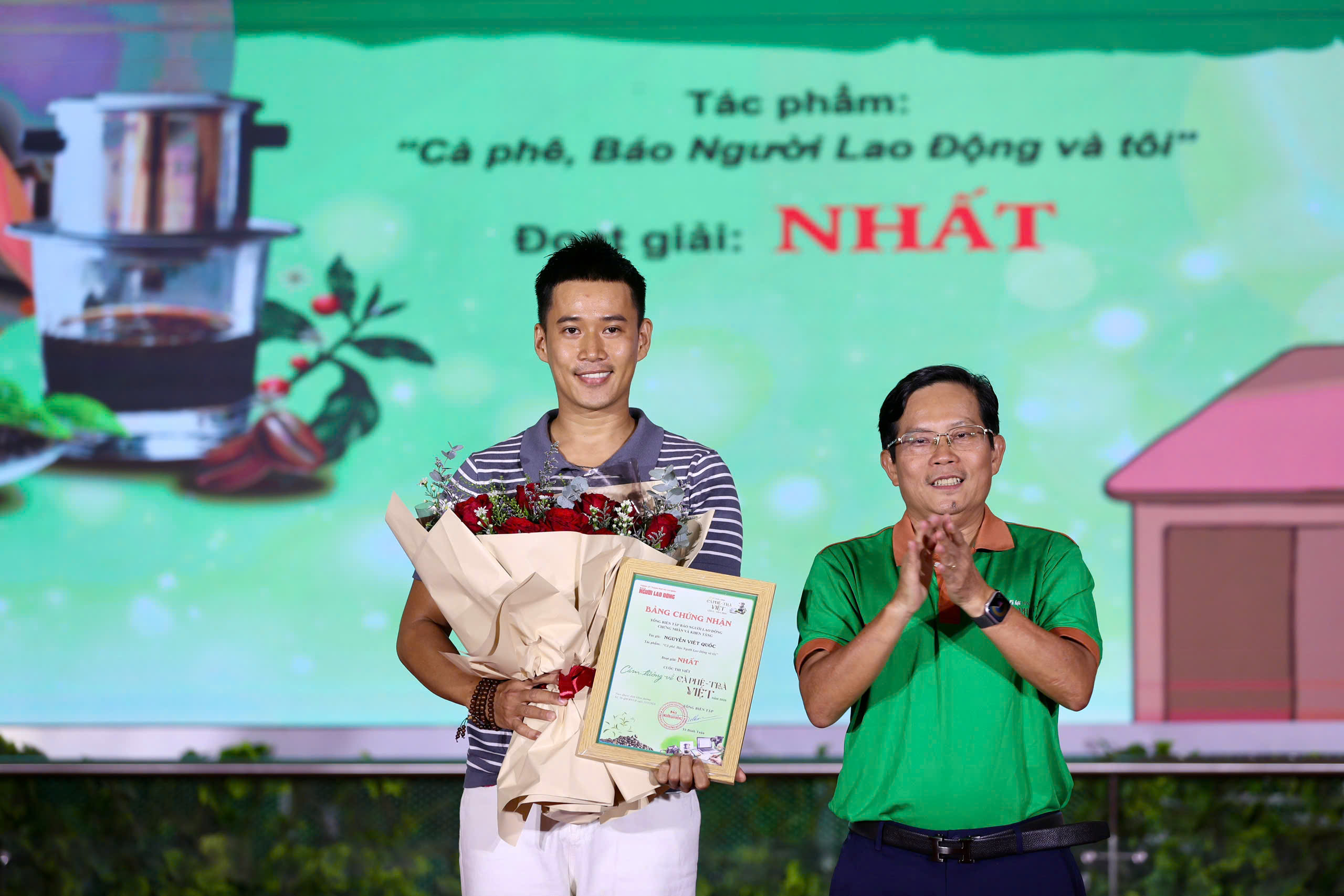 Báo Người Lao Động trao giải cuộc thi viết về cà phê - trà Việt - Ảnh 5.