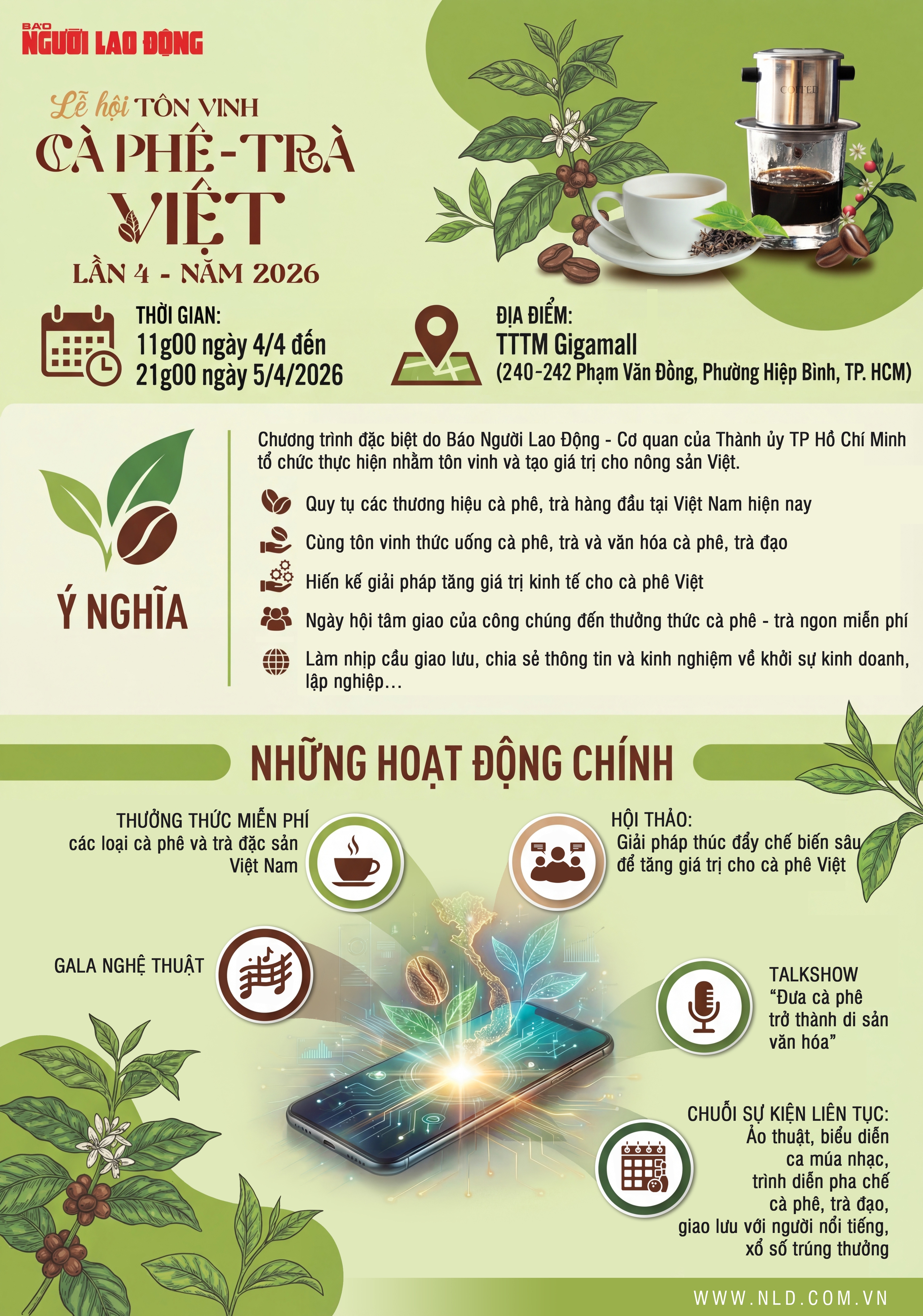 Báo Người Lao Động trao Giải cuộc thi viết về cà phê - trà Việt 2026 - Ảnh 1.