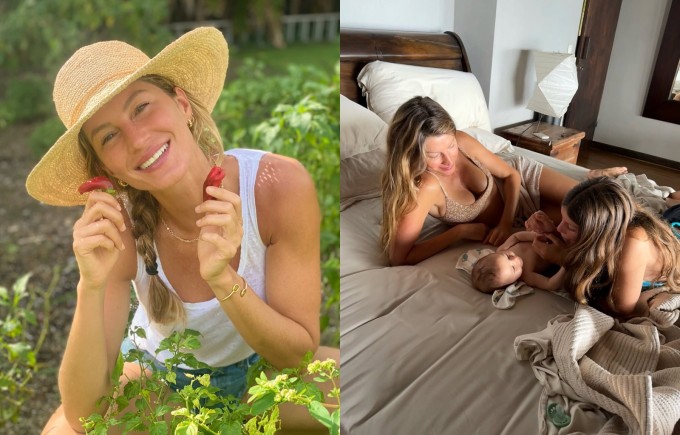 Gisele Bündchen thích chăm sóc con và làm vườn. Ảnh: Instagram Gisele Bündchen