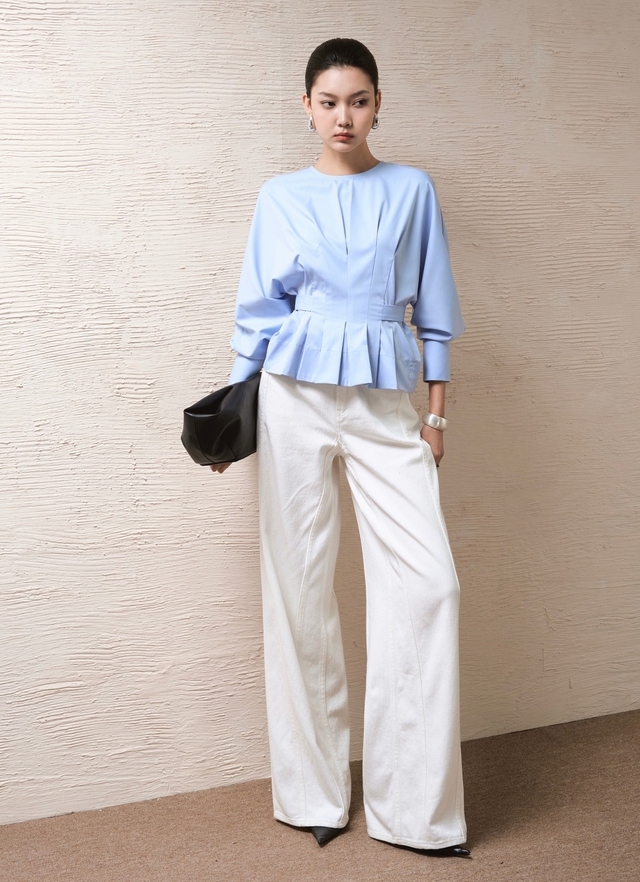 Mặc đẹp suốt hè từ bản phối váy dài, quần ống rộng và giày cao gót- Ảnh 4.