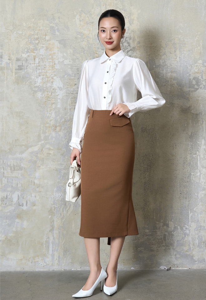 Mặc đẹp suốt hè từ bản phối váy dài, quần ống rộng và giày cao gót- Ảnh 10.