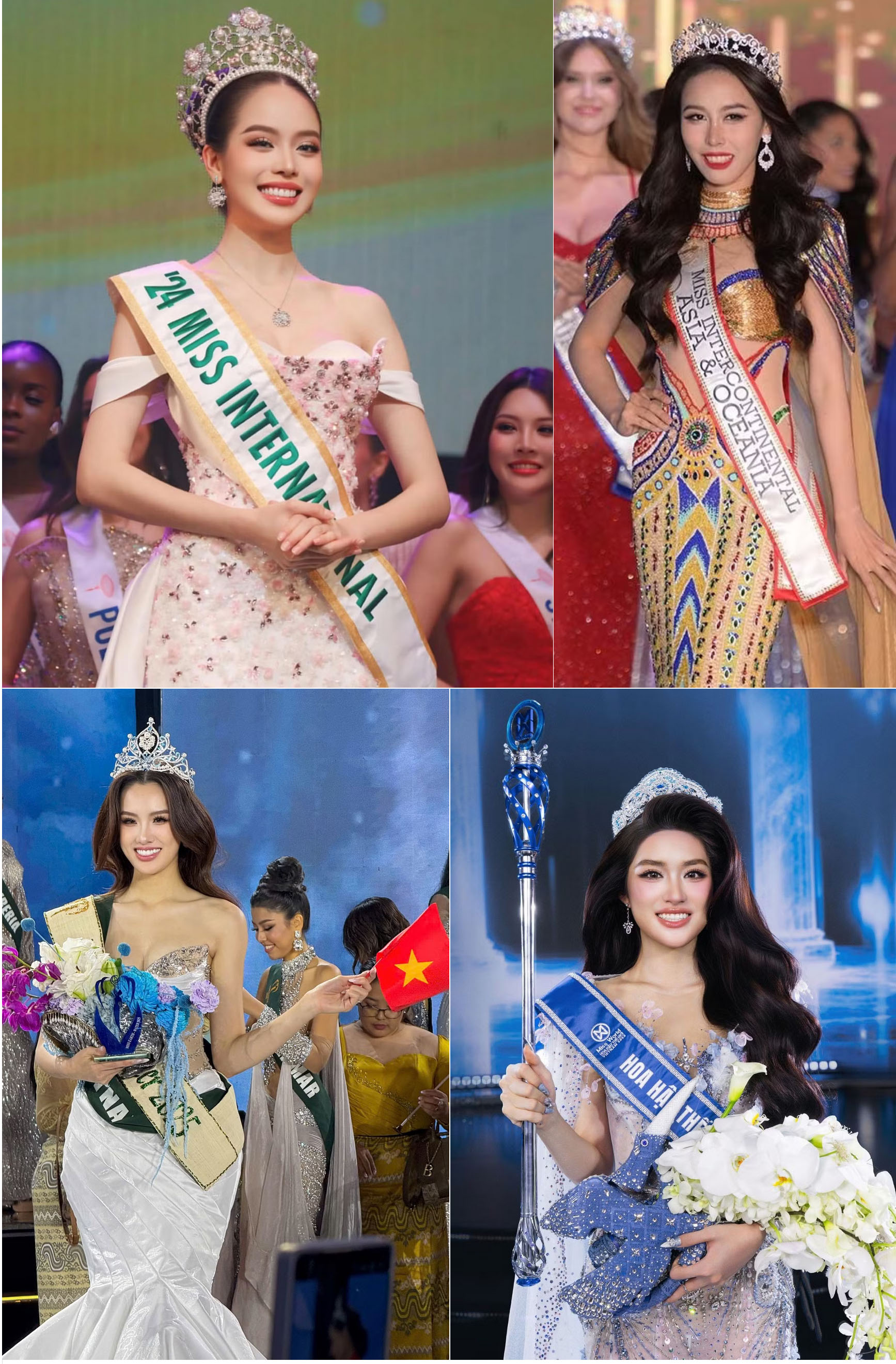 Nhìn lại người đẹp thành danh từ Hoa hậu Việt Nam 2022 4 Nhiều người đẹp của cuộc thi Hoa hậu Việt Nam 2022 tỏa sáng trên đấu trường sắc đẹp quốc tế.