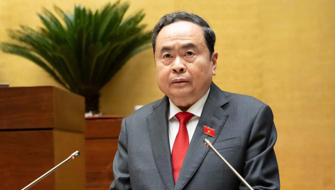 Chủ tịch Quốc hội Trần Thanh Mẫn phát biểu khai mạc. Ảnh: Hoàng Phong