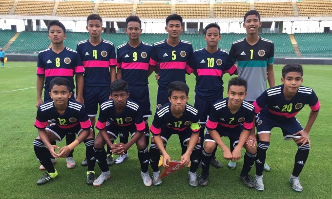 Các cầu thủ trẻ trong dự án NFDP của Malaysia. Ảnh: Goal