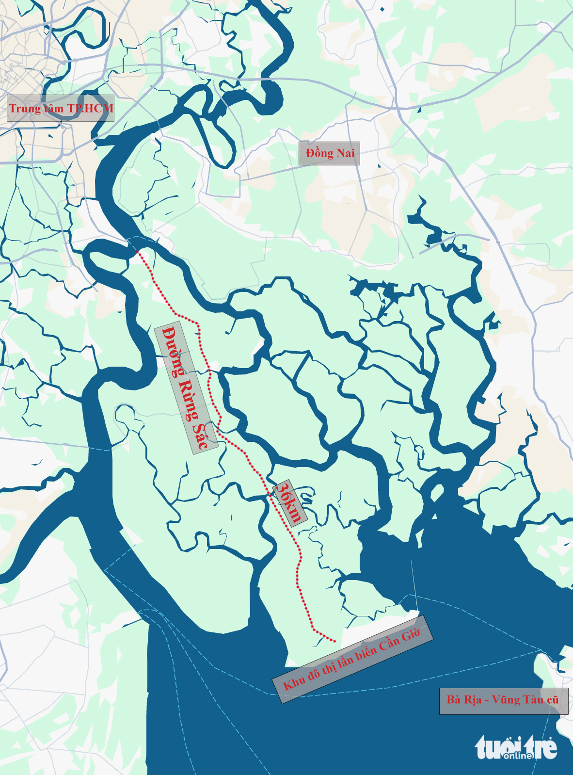 Flycam đường Rừng Sác dự kiến sẽ mở 10 làn xe, nối trung tâm TP.HCM đến Cần Giờ 13 Rừng Sác - Ảnh 16.