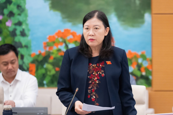 Chủ nhiệm Ủy ban Dân nguyện và Giám sát Lê Thị Nga. Ảnh: Hoàng Phong