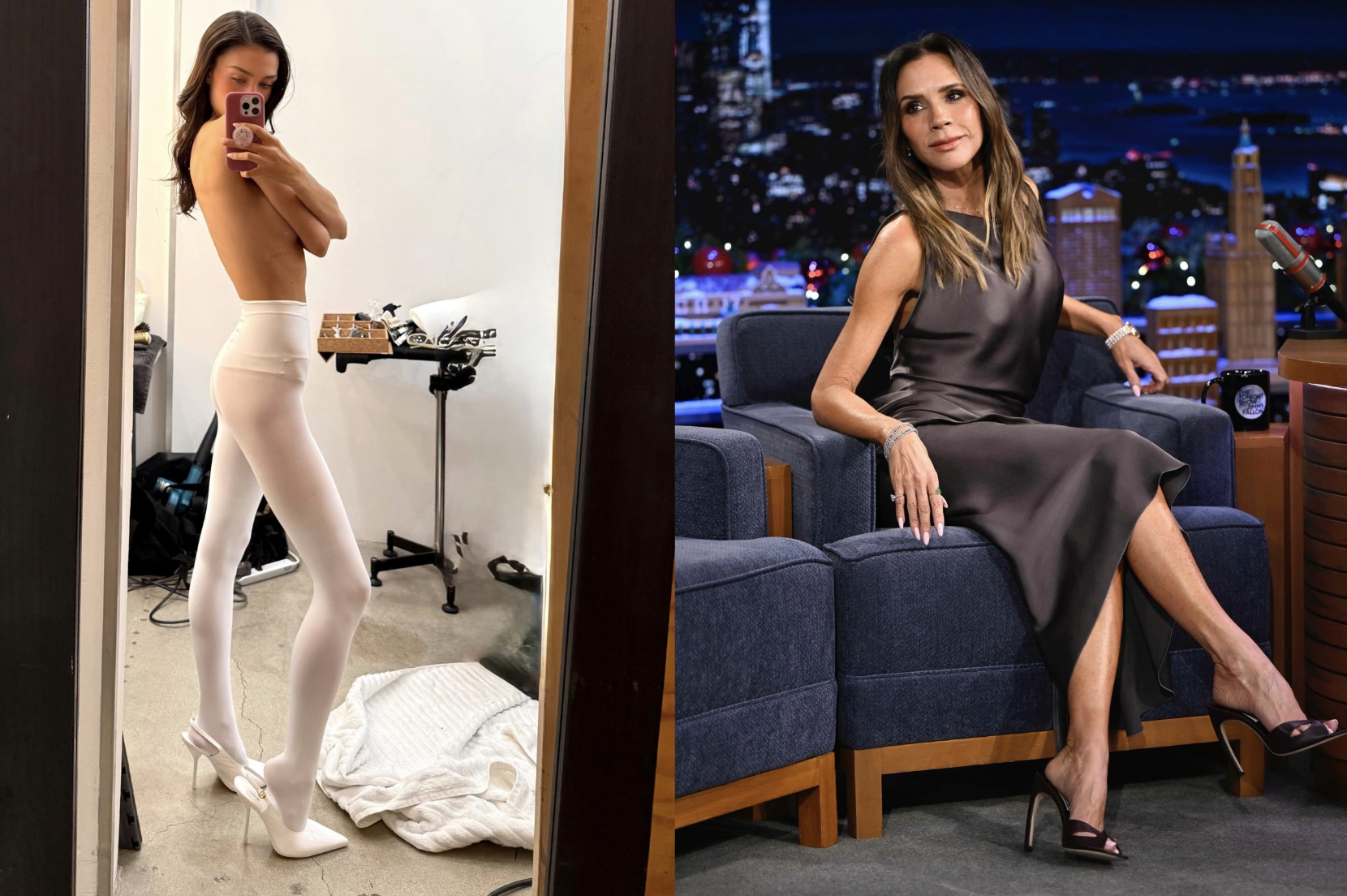 Victoria Beckham xoạc chân 90 độ, con dâu ngổ ngáo xoạc gấp đôi: Hơn thua nhau đến cỡ này rồi?- Ảnh 5.