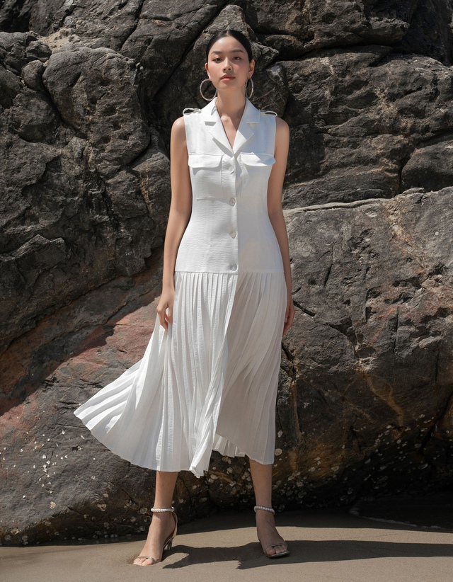 Diện váy trắng cho ngày nắng  - Ảnh 2.