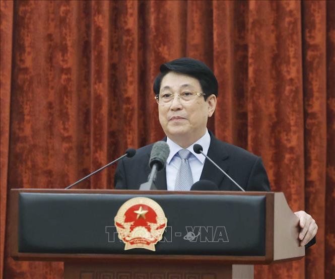 Tổng Bí thư Tô Lâm gặp mặt cán bộ Văn phòng Chủ tịch nước ngày 7 - 4 - 2026 - Ảnh 3. Tổng Bí thư Tô Lâm gặp mặt cán bộ Văn phòng Chủ tịch nước ngày 7 - 4 - 2026 - Ảnh 3.