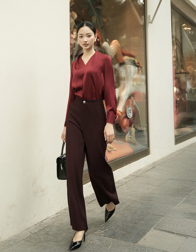 Dễ mặc, dễ đẹp khi phối đồ đồng màu 2 Dễ mặc, dễ đẹp khi diện trang phục đồng màu - Ảnh 2.