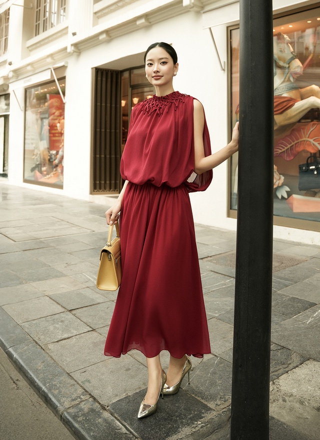 Dễ mặc, dễ đẹp khi phối đồ đồng màu 3 Dễ mặc, dễ đẹp khi diện trang phục đồng màu - Ảnh 3.