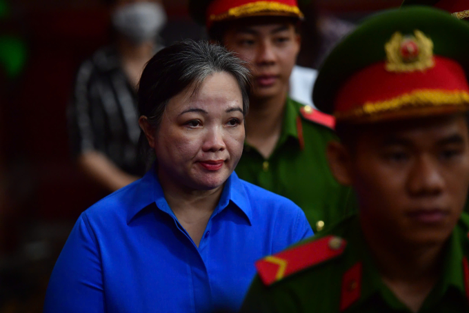 Bị cáo Lê Y Linh tại tòa hôm nay. Ảnh: Thanh Tùng