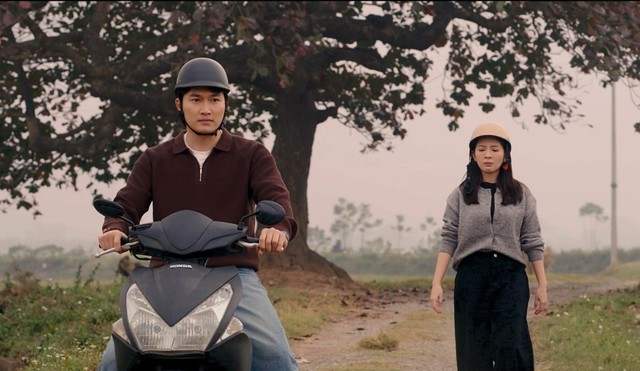 Lần đầu đóng chung phim sau cưới, Đình Tú - Ngọc Huyền nhận lời khuyên bất ngờ 5 Vợ chồng Đình Tú - Ngọc Huyền trong phim "Ngược đường ngược nắng". Ảnh VTV