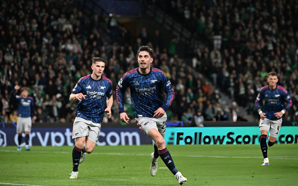 Arsenal thắng nghẹt thở Sporting, rộng cửa vào bán kết Champions League - 2