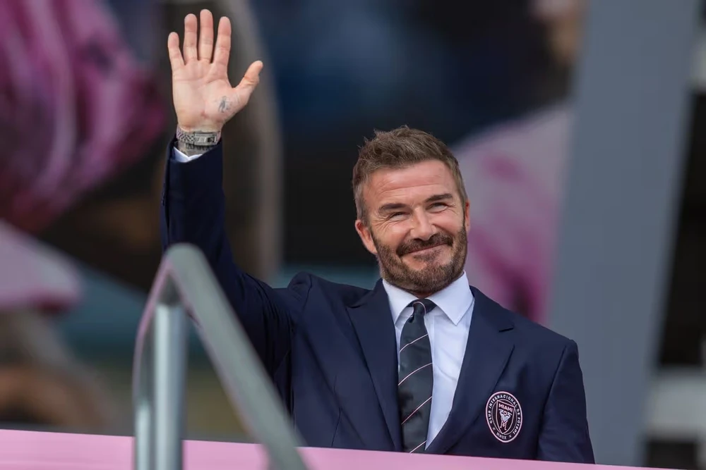 Huyền thoại MU David Beckham đang là đồng sở hữu CLB Inter Miami. ẢNH: MIRROR/GETTY david-beckham.jpg