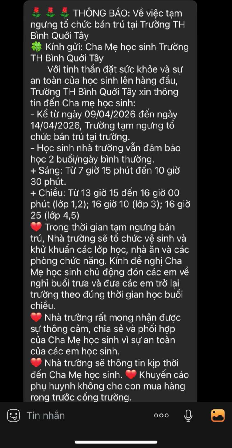 Nhiều phụ huynh kể lại diễn biến đáng lo, trường tạm ngưng bán trú 2 1775734836 62 Nhieu phu huynh ke lai dien bien dang lo truong
