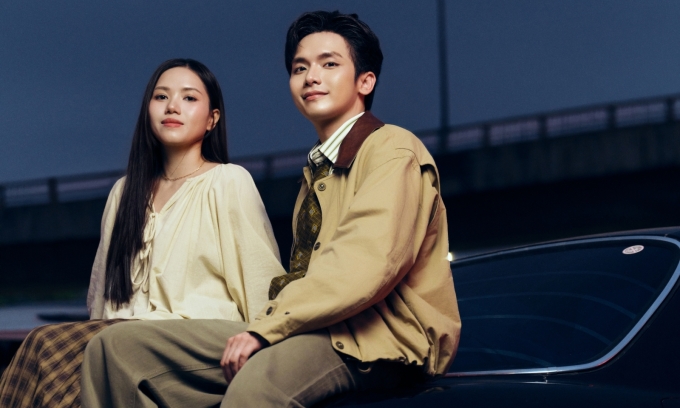 Vương Bình, Thùy Chi trong MV.