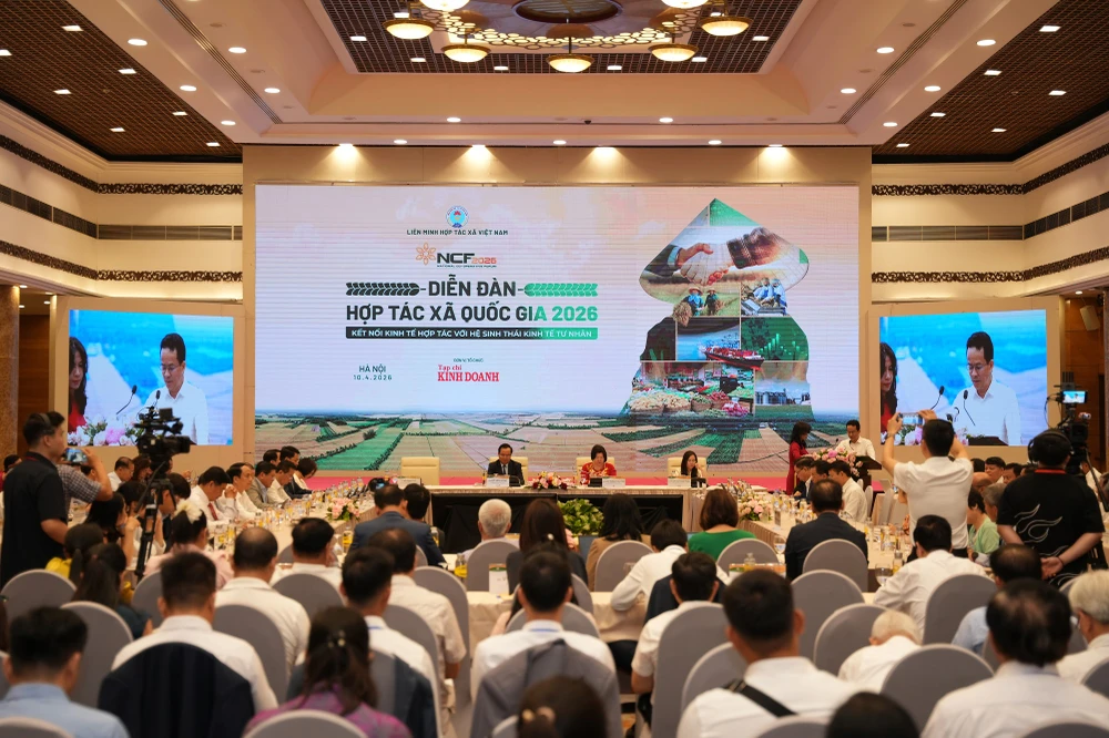 Diễn đàn quy tụ khoảng 300 đại biểu là lãnh đạo Chính phủ, bộ, ngành, địa phương, doanh nghiệp, hợp tác xã và chuyên gia trong, ngoài nước. Ảnh: TT hop-tac-xa-kho-tiep-can-von-vi-thieu-minh-bach-dong-tien-4.JPG