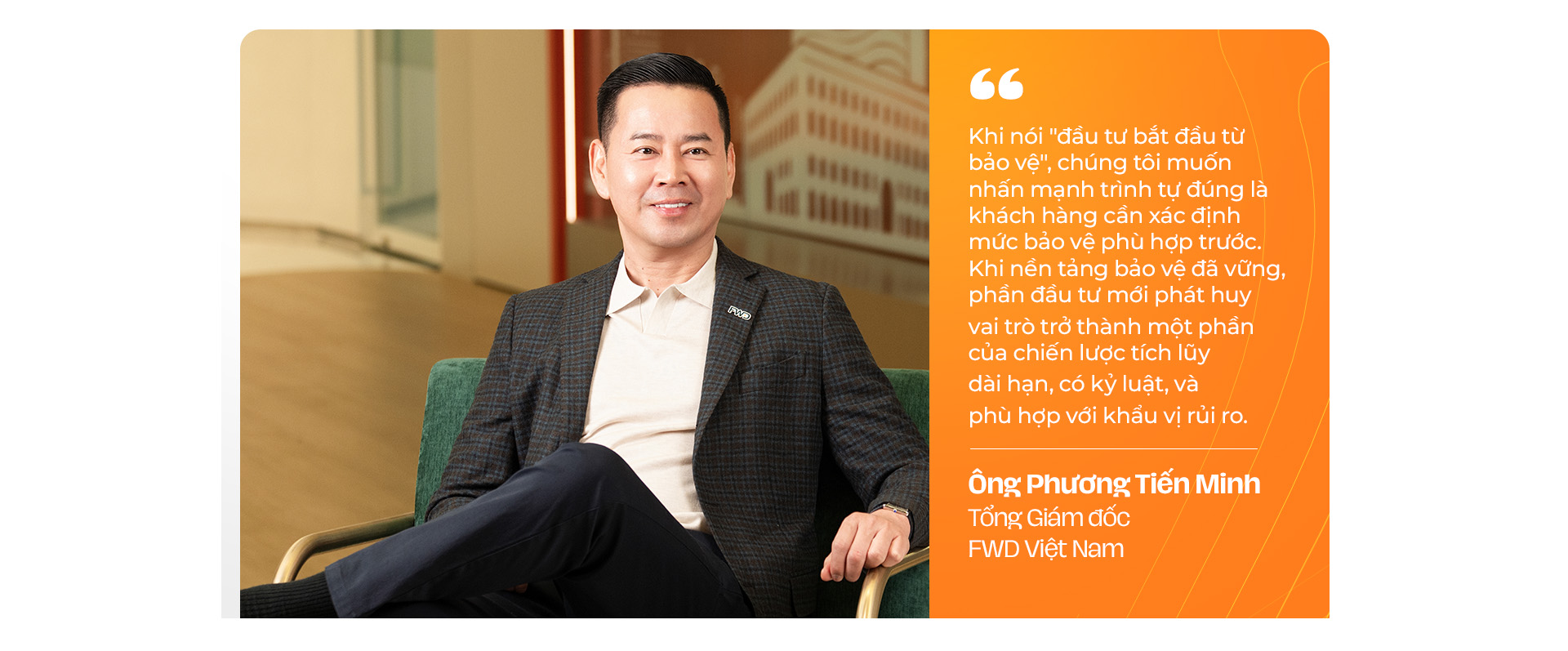 CEO FWD Việt Nam: Đầu tư bền vững cần bắt đầu từ bảo vệ - Ảnh 2. CEO FWD Việt Nam: Đầu tư bền vững cần bắt đầu từ bảo vệ - Ảnh 2.