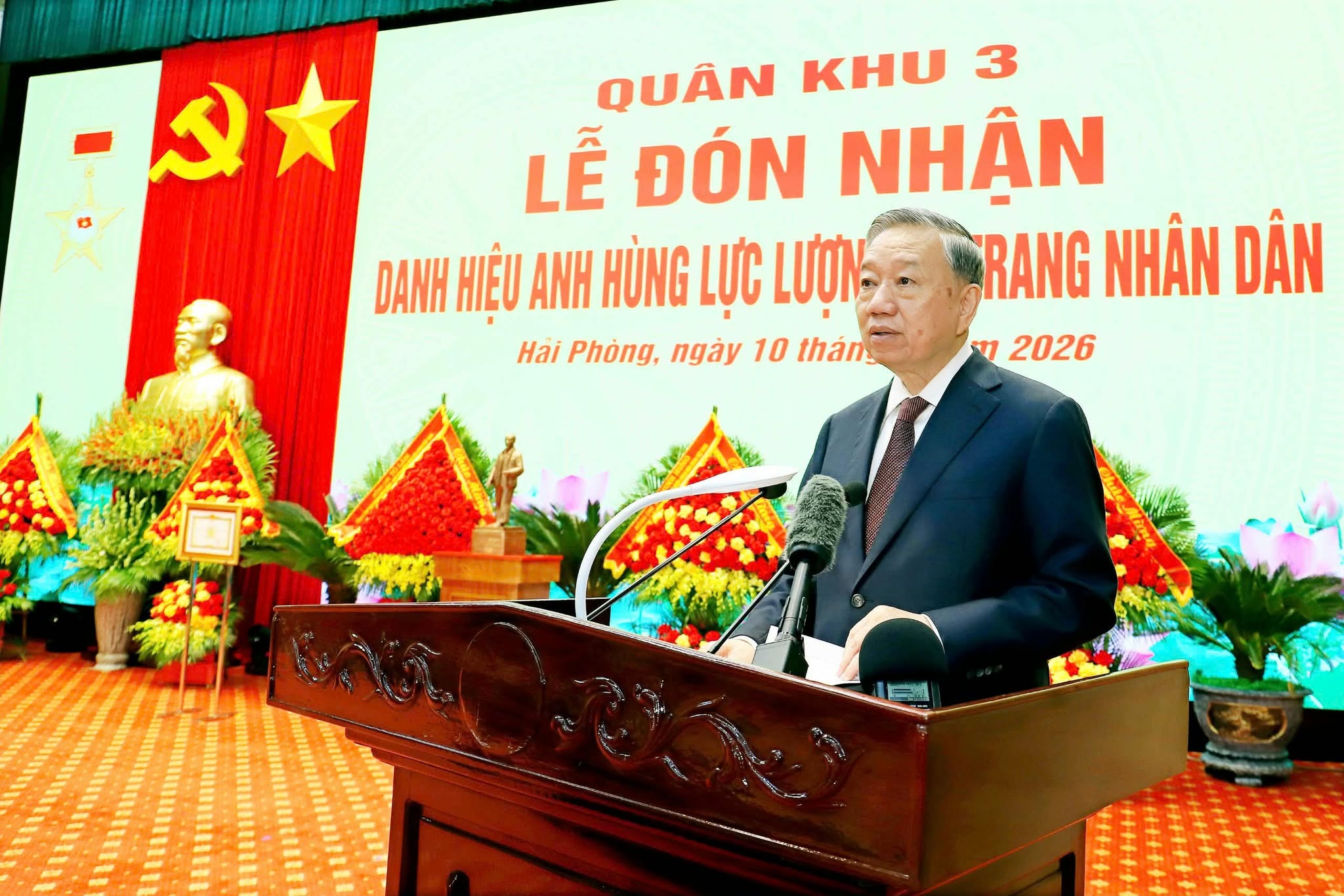 Tổng Bí thư, Chủ tịch nước: Giữ vững truyền thống anh hùng, xây dựng Quân khu 3 vững mạnh toàn diện - Ảnh 3.