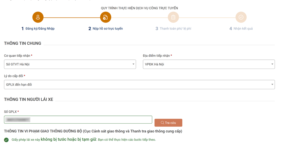 Hướng dẫn cách đổi giấy phép lái xe trực tuyến ngay tại nhà - 7 Hướng dẫn cách đổi giấy phép lái xe trực tuyến ngay tại nhà - 7