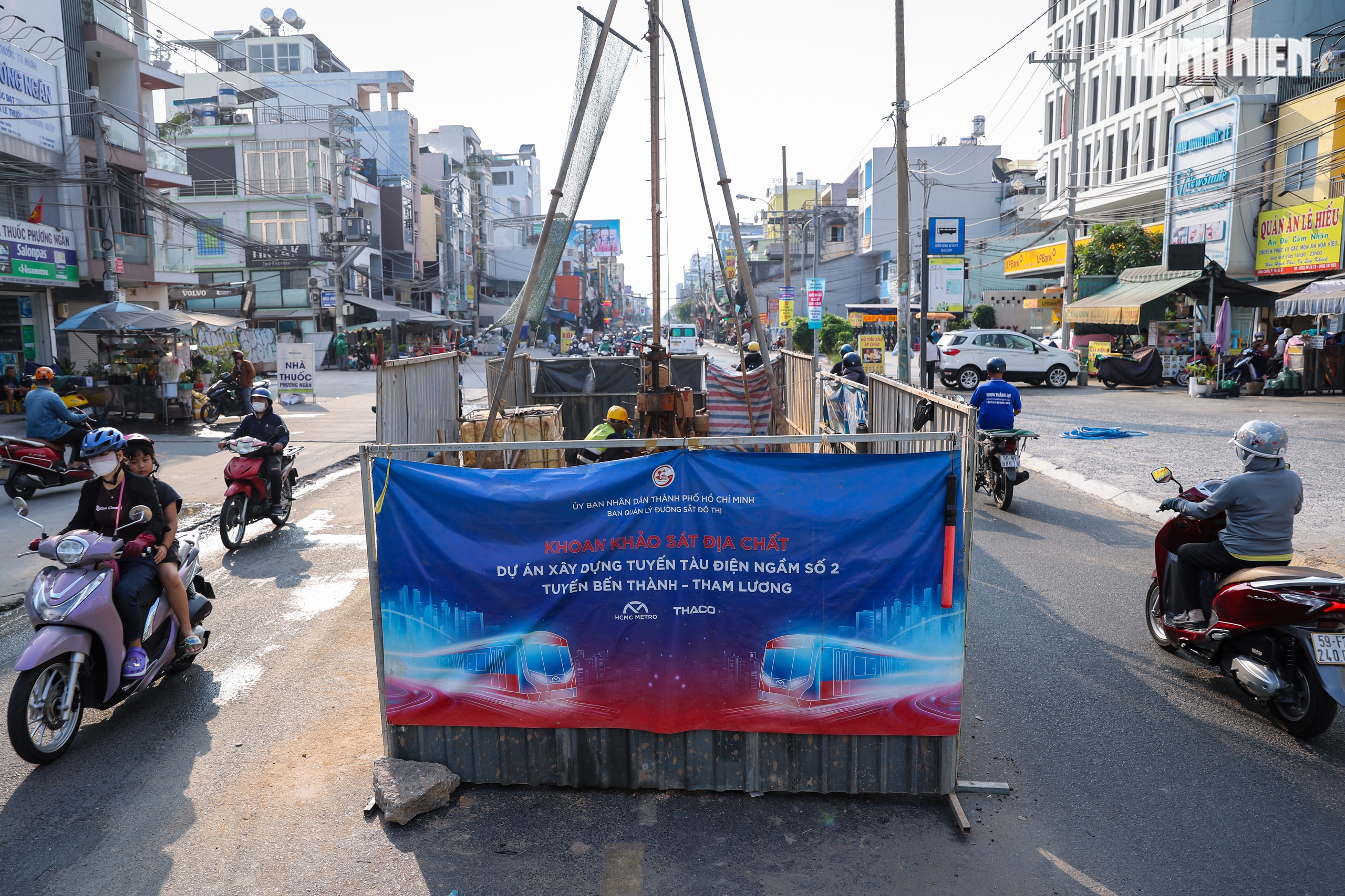 Hàng trăm điểm khoan khảo sát địa chất dọc tuyến metro số 2 tại TP.HCM- Ảnh 8.