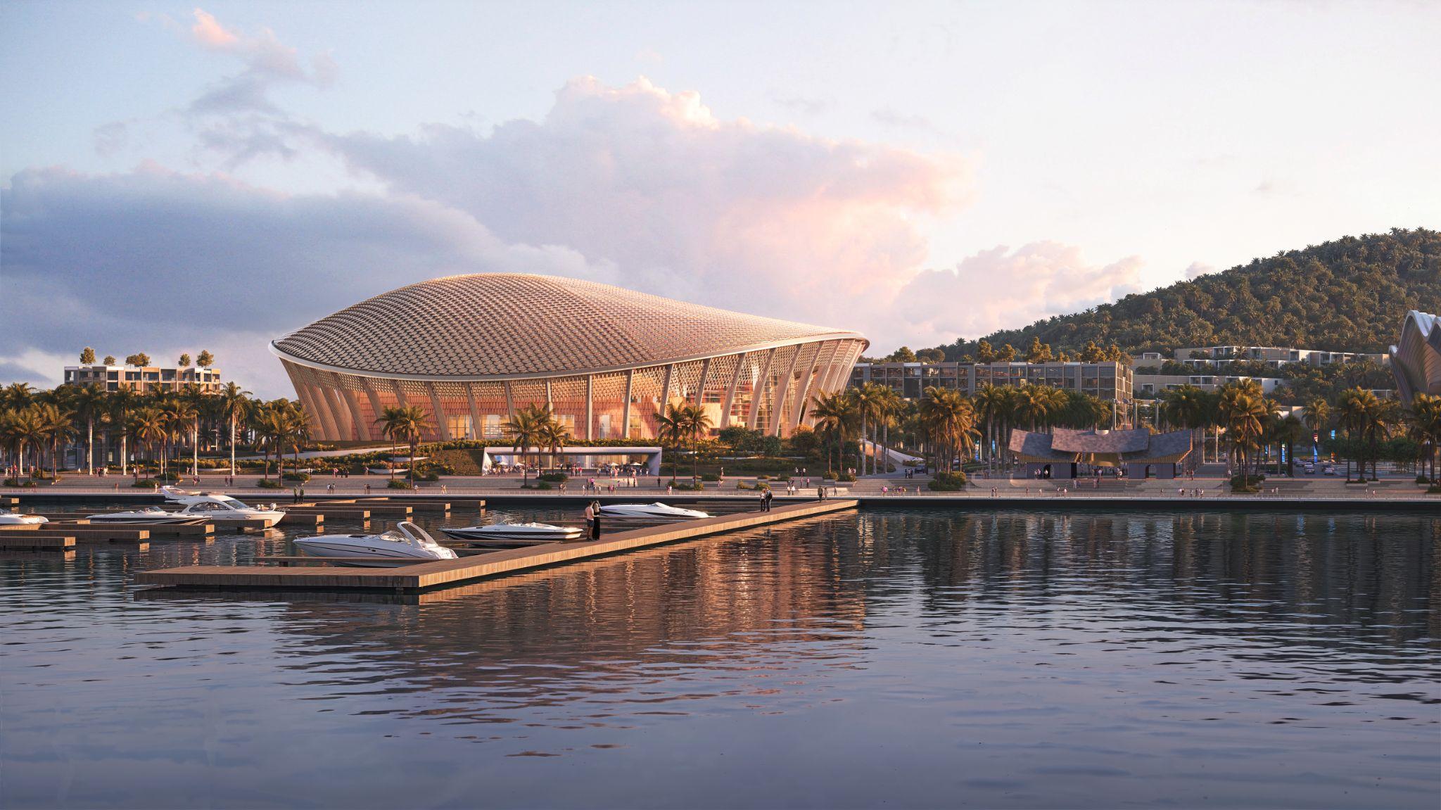 Phối cảnh Nhà biểu diễn đa năng có quy mô vượt Dolby Theatre Oscar.