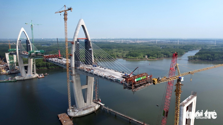 Ngắm cầu Phước An có độ tĩnh không lớn nhất Việt Nam sắp về đích 10 cầu Phước An - Ảnh 10.