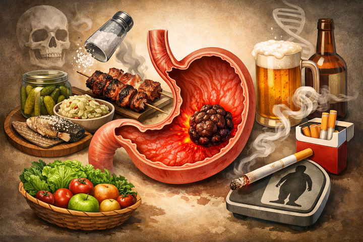 4 thói quen ăn uống âm thầm 'nuôi' ung thư dạ dày (Ảnh minh họa)