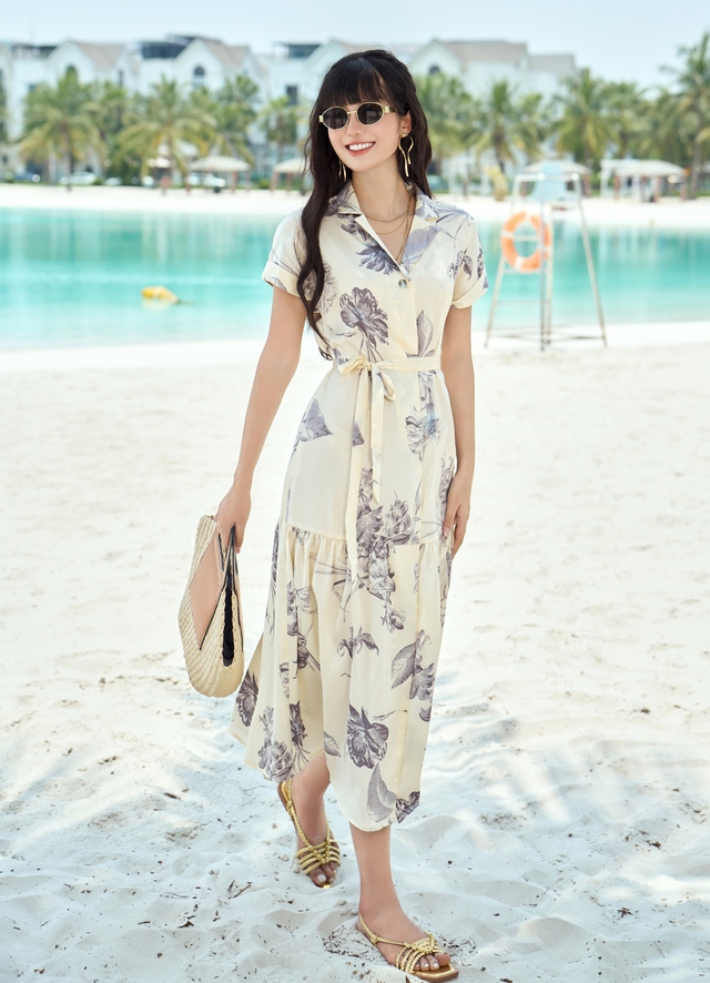 5 Ý tưởng váy dài đi biển thanh lịch cho mùa hè 2026 - Ảnh 1. 5 Ý tưởng váy dài đi biển thanh lịch cho mùa hè 2026 - Ảnh 1.