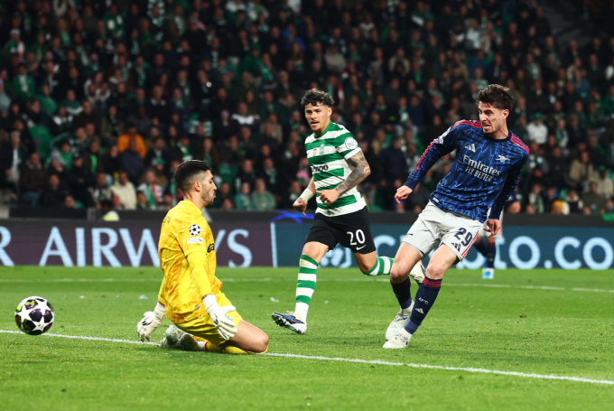 Kai Havertz ghi bàn ở phút bù...