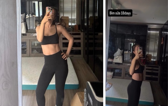 Bà xã JustaTee mới sinh 18 ngày đã khoe bụng phẳng eo thon, bí quyết giữ dáng khiến nhiều người bất ngờ

