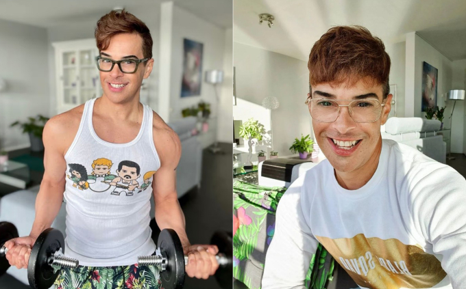 Ngoại hình lão hóa ngược của người đàn ông Brazil 59 tuổi. Ảnh: Edson Brandão