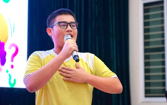 Trần Gia Phú, học sinh lớp 12A3, trường THPT Lê Quý Đôn, TP HCM. Ảnh: Nhân vật cung cấp