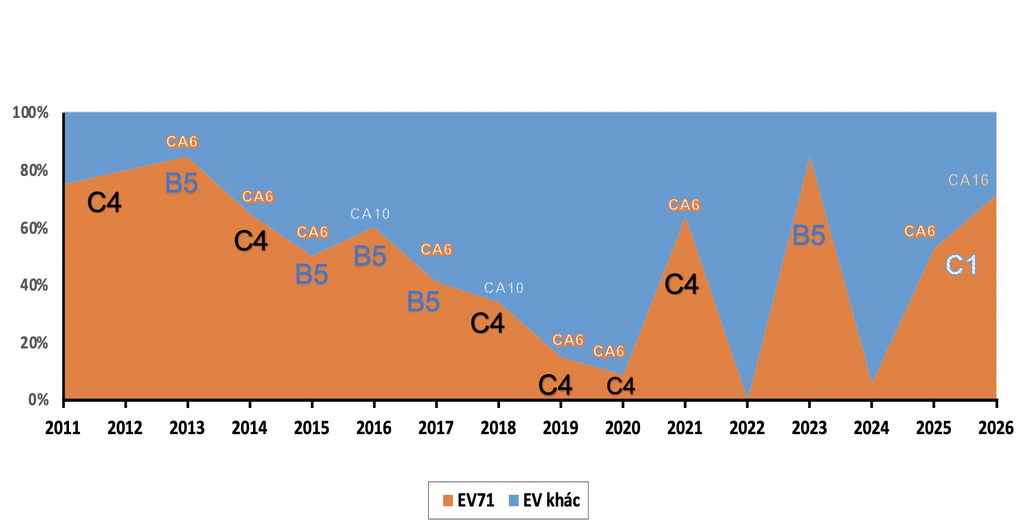 Cảnh báo biến thể của EV71 gây tay chân miệng rất nguy hiểm, né miễn dịch - 1
