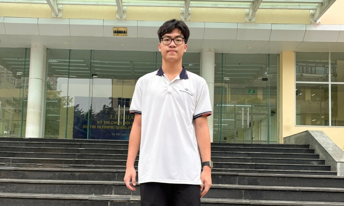 Vũ Đức Thành. Ảnh: Fanpage trường THPT chuyên Đại học Sư phạm