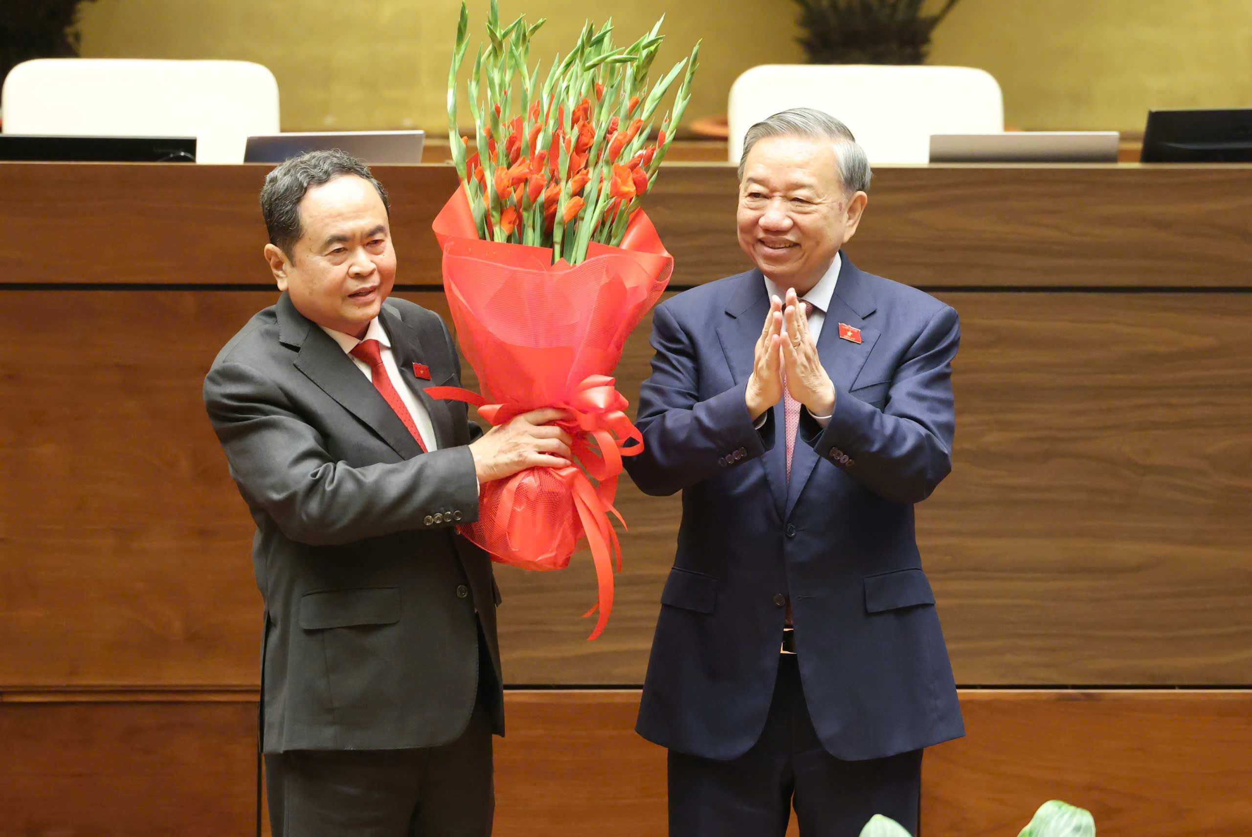 Chủ tịch Quốc hội Trần Thanh Mẫn tái đắc cử 2 Chủ tịch Quốc hội Trần Thanh Mẫn tái đắc cử - Ảnh 4.