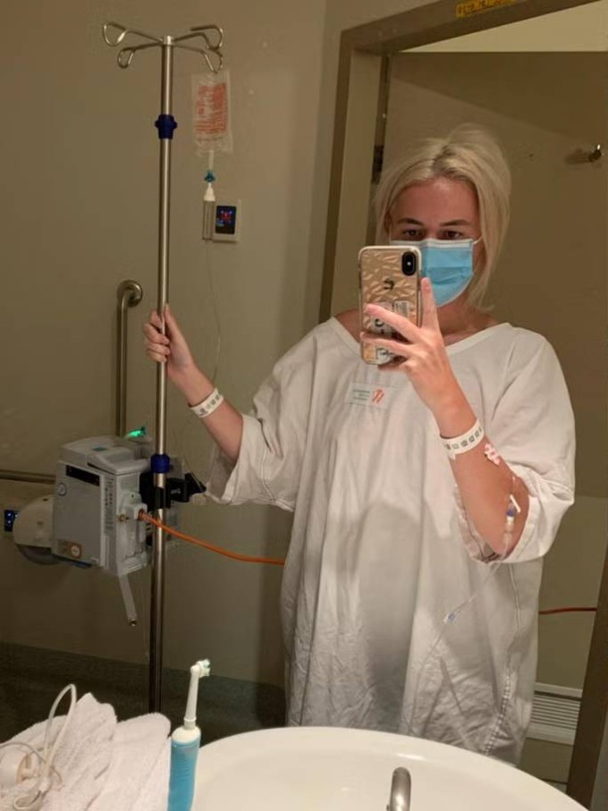 Charlotte trong thời gian hóa trị vào năm 2021. Ảnh: PA