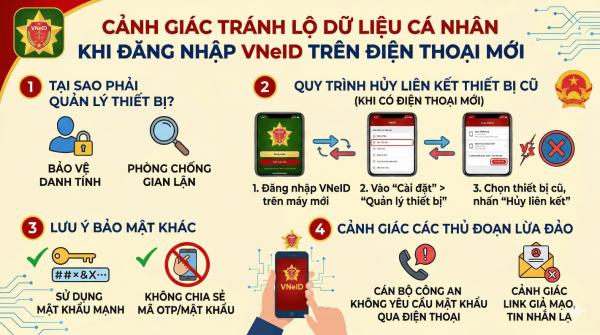 Công an ra thông báo quan trọng liên quan đến VNeID, người dân cần biết 2 Cong an ra thong bao quan trong lien quan den